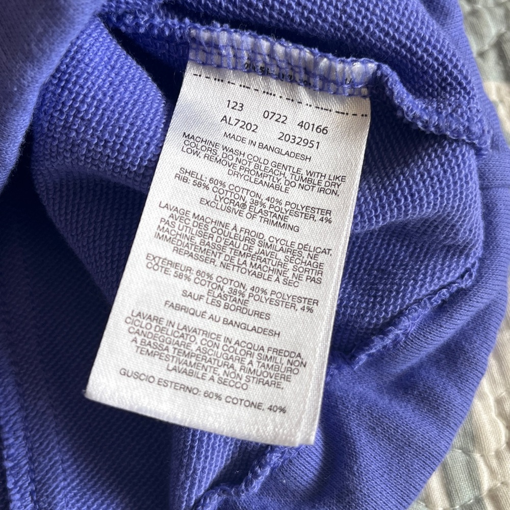 Columbia Periwinkle/purple~blue Long Sleeve sweatshirt - Picture 7 of 7